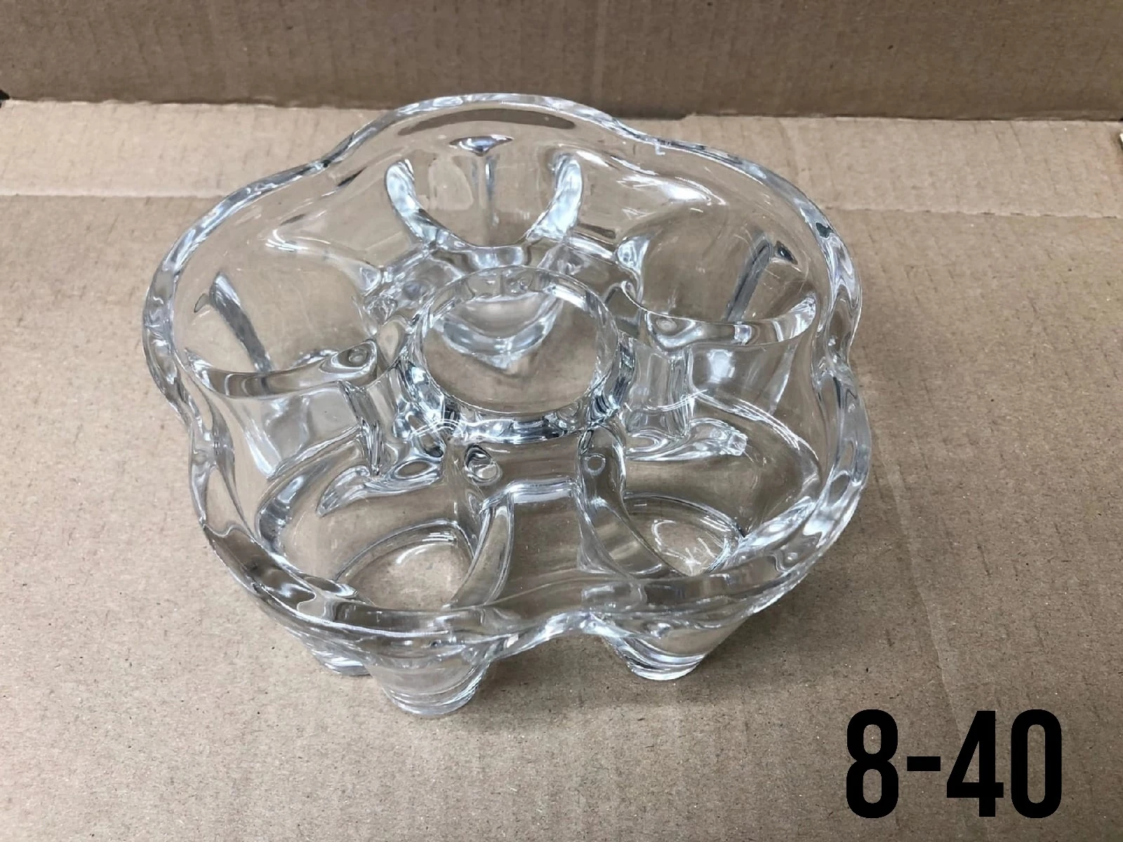 Стеклянная подставка для подогрева чайника свечой