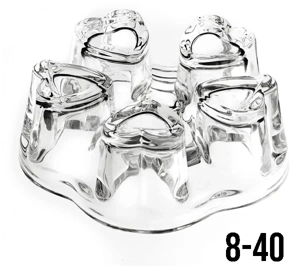 Стеклянная подставка для подогрева чайника свечой