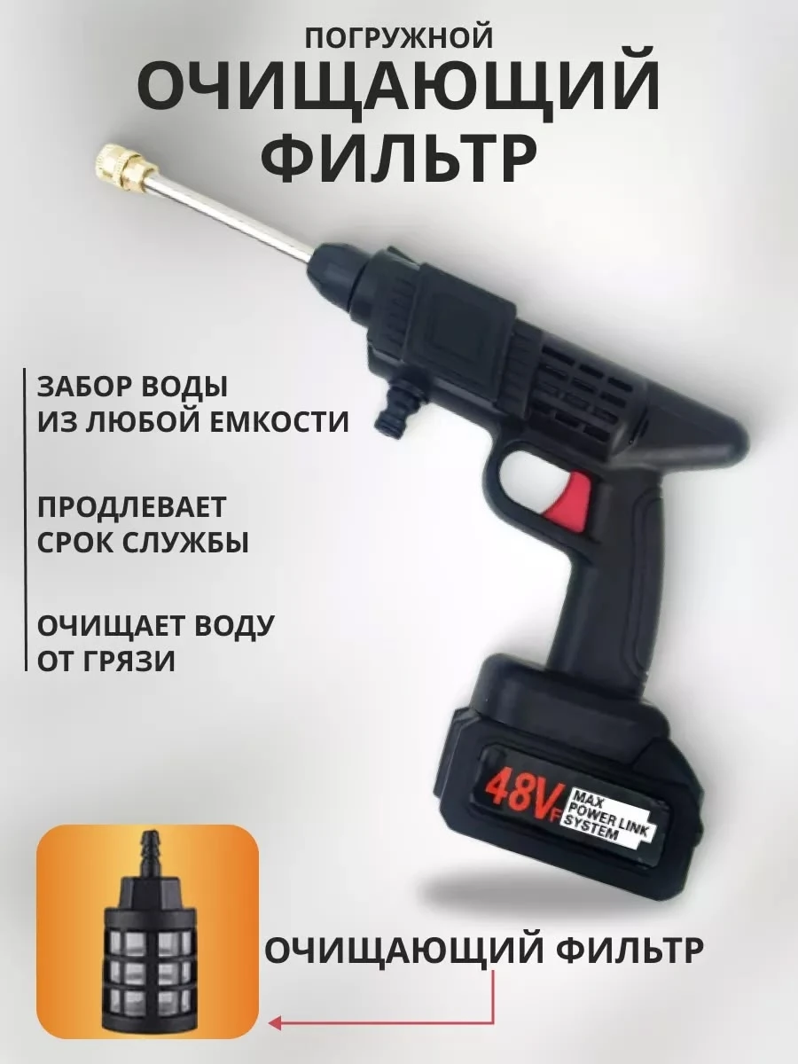 Мойка высокого давления аккумуляторная для автомобиля