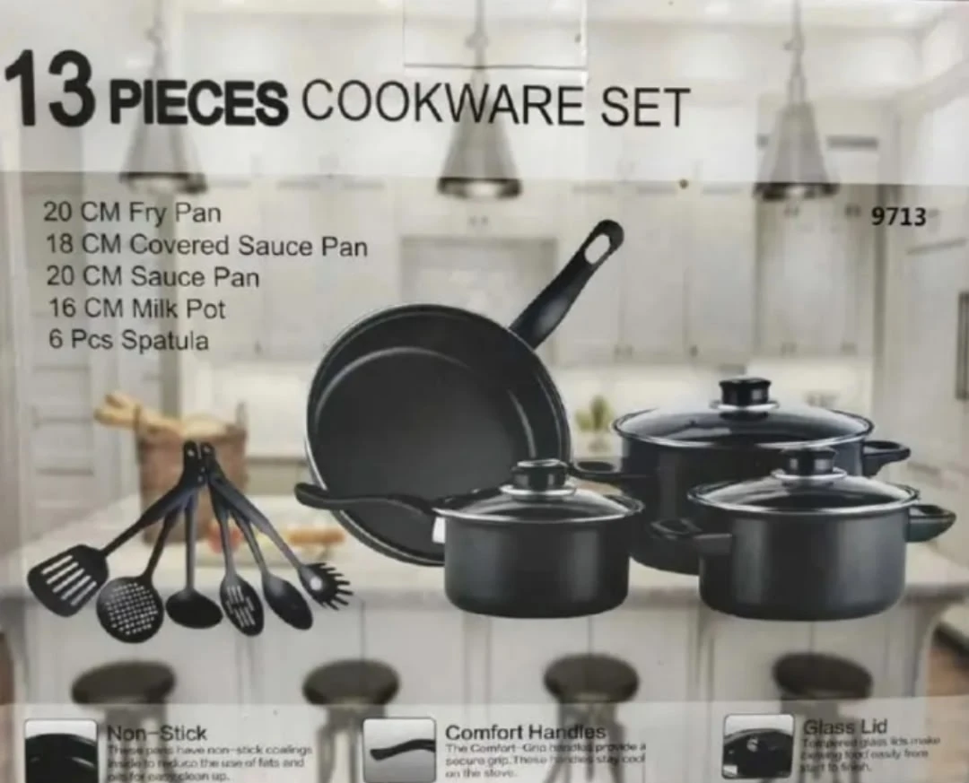 Набор кастрюль 13 предметов для дома и семьи