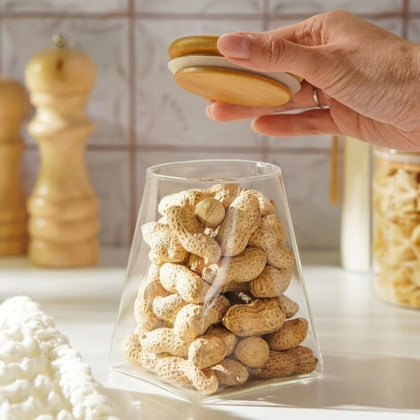 Банки с бамбуковой крышкой