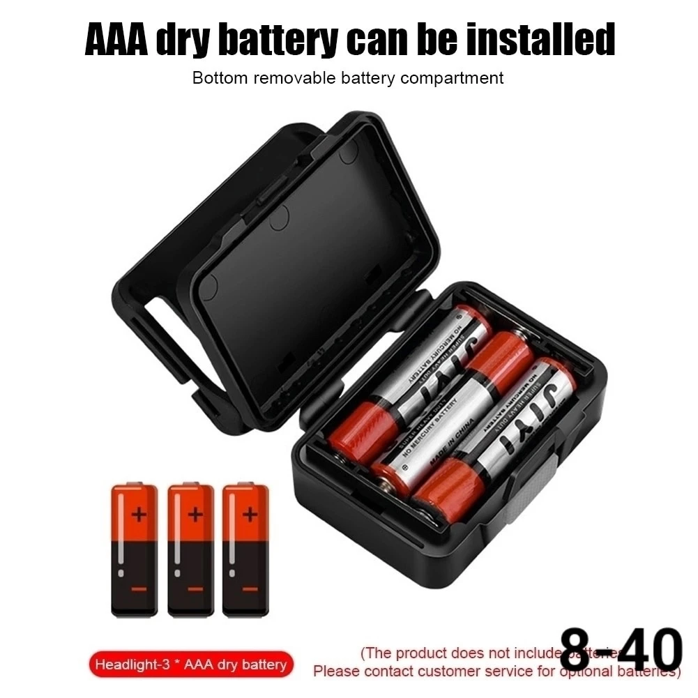 Светодиодный фонарик COB на батарейках