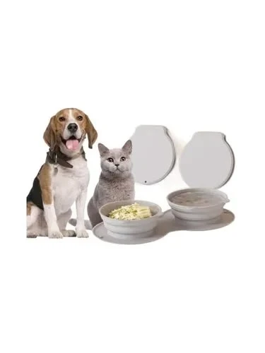 Складная силиконовая миска для домашних животных