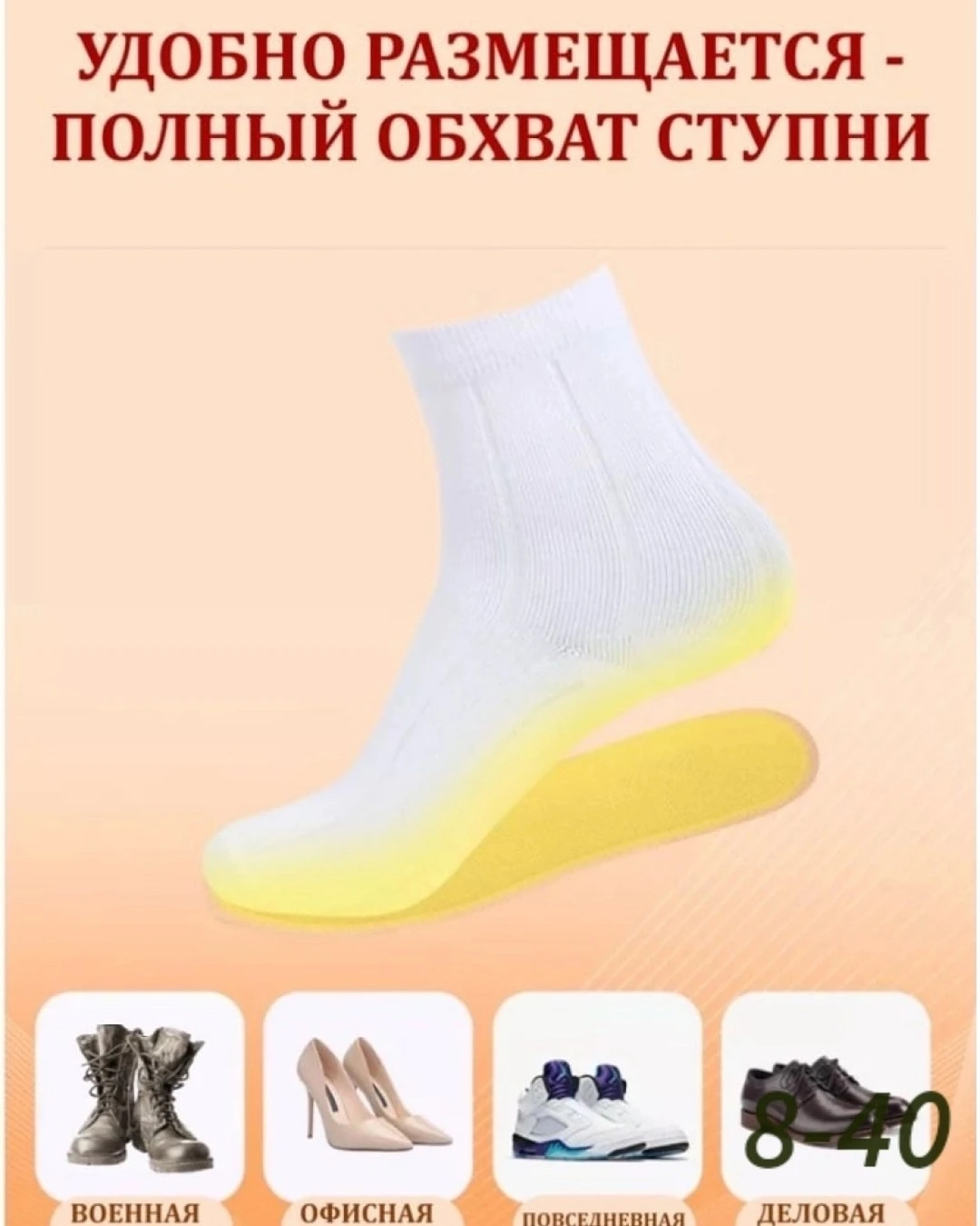 Стельки самонагревающиеся зимние