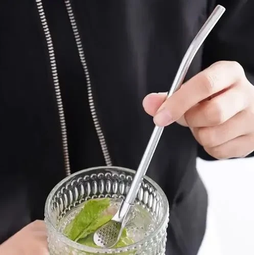 Бомбилья неразборная для мате