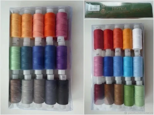 Цветные нитки для шитья